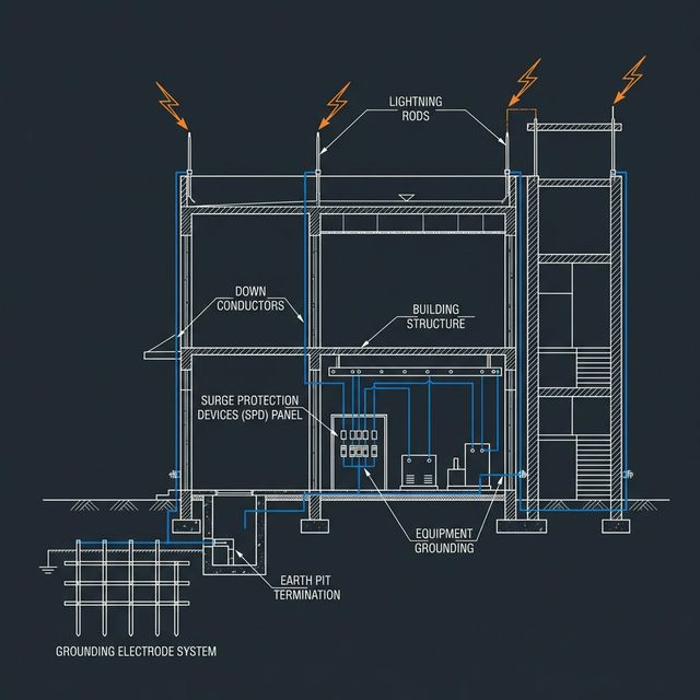 Importance of Earthing and Lightning Protection in Industrial Facilities